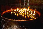 yak butter lamps at the Jokhang Temple