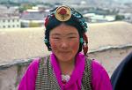 a girl wearing traditional jewelry