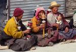 pilgrims and prayer wheels, Barkhor Circuit