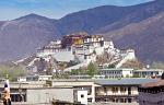 the Potala Palace rising over the city