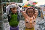 small boys at Barkhor Bazaar