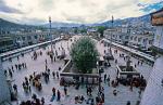 Barkhor Square from the Jokhang Temple