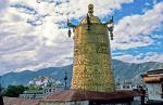 a gilded ornament at the Jokhang