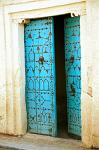 ornamental decoration of door and brickwork in Nefta