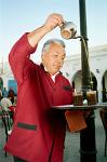 waiter poring mint tea