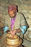 Ali Baba making pottery