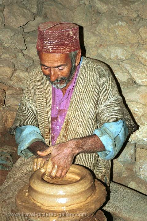 Ali Baba making pottery