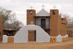 New Mexico- Taos, Pueblo, adobe architecture, church