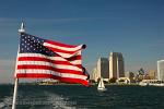 California - San Diego, stars 'n stripes on a boat ride
