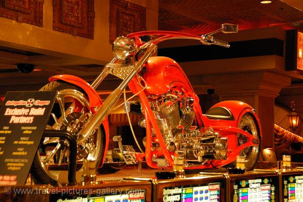 Nevada - Las Vegas, chopper bike in a casino