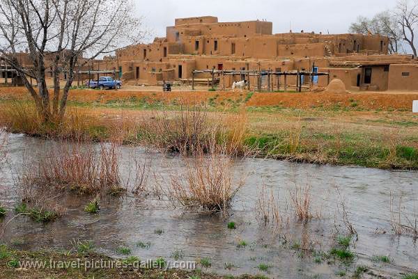 New Mexico- Taos, Pueblo, adobe architecture