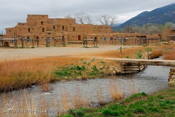 New Mexico- Taos, Pueblo, adobe architecture