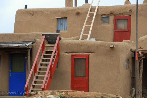 New Mexico- Taos, Pueblo, adobe architecture