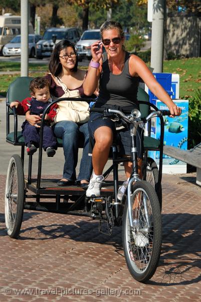 California - San Diego, pedicab at the Embarcadero