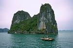 local fisherman, limestone rock formations