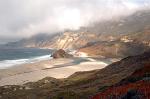 morning fog, empty beach