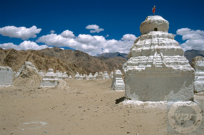 India - Ladakh - Stupas at Shey
