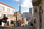 downtown with the Transamerica Pyramid landmark
