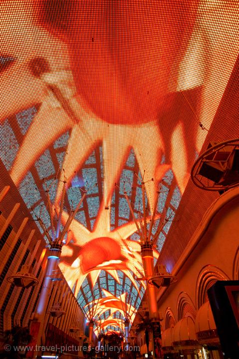 at the downtown Fremont Street Experience