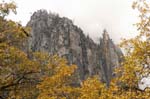 craggy rocks on a cloudy afternoon