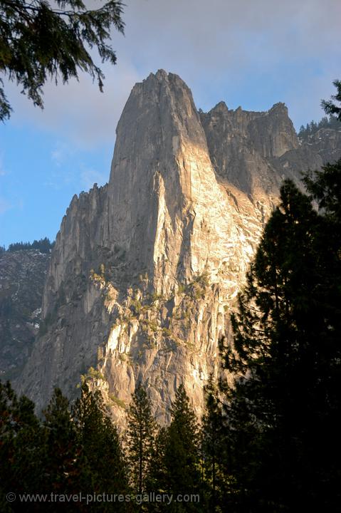 late sun on Cathedral Rocks