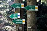 sign posts, mountain hiking in the Rhodopi Mountains