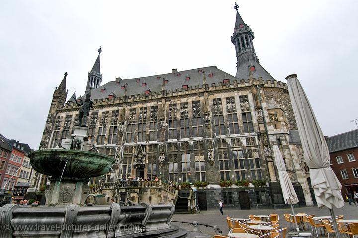 the Town Hall with the Charlemagne Fountain