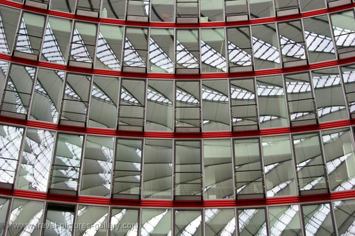 the Sony Center, designed by Helmut Jahn, Potsdamer Platz