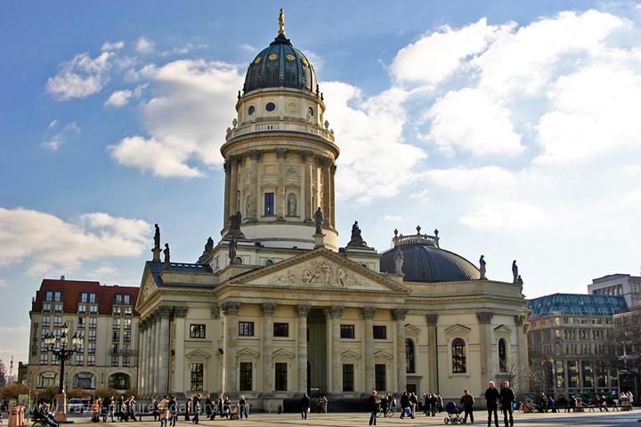 the French cathedral at the Gendarmenmarkt