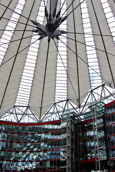 Umbrella Roof, the Sony Center by Helmut Jahn, Potzdamer Platz