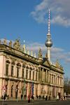 the German History Museum and TV tower, Unter den Linden