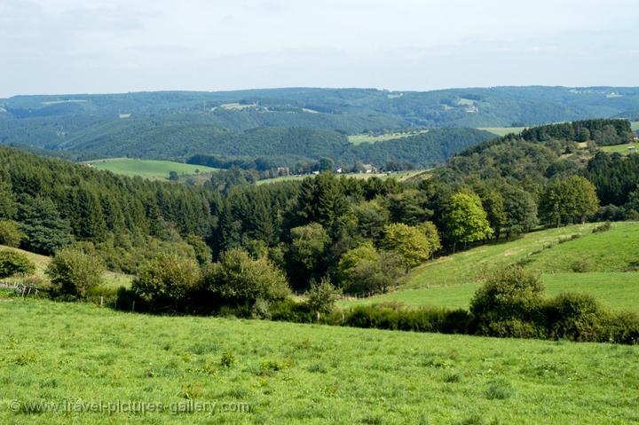 wooded hills and old vulcanoes