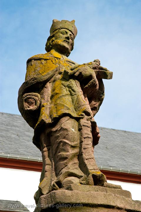 statue of a saint at a village church