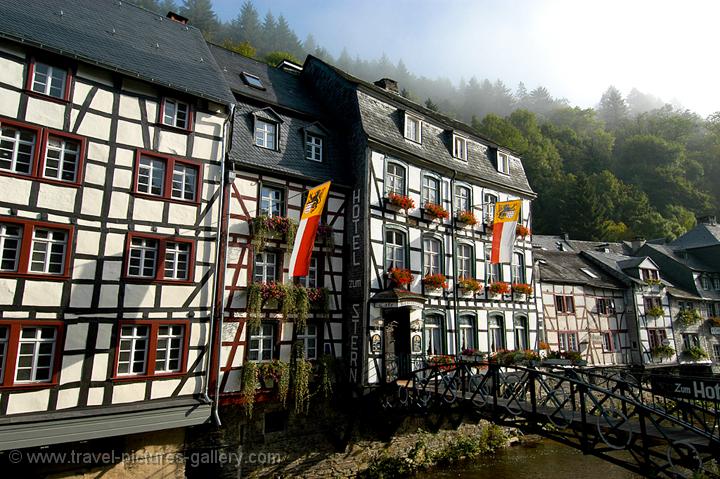 'fachwerk', half-timber houses on the River Rur