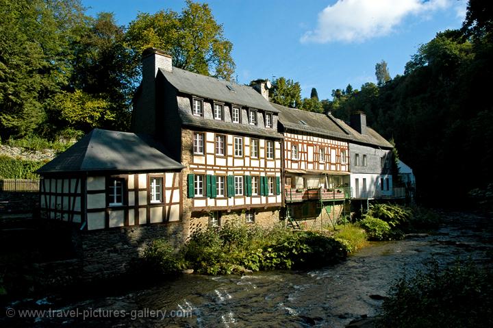 half-timber houses along the River Rur