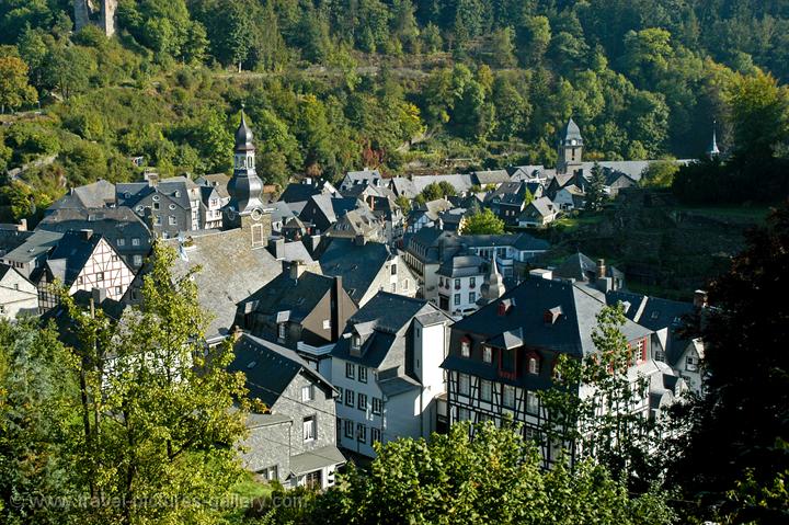 the view from Monschau Castle