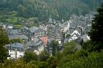 the pretty old town viewed from above