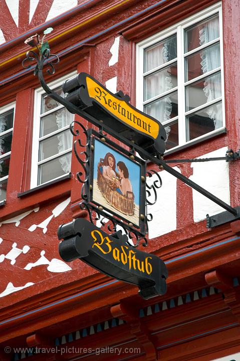 restaurant sign, Bernkastel Kues