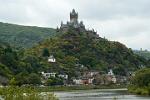the castle of Cochem, perched on a hill