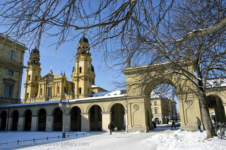 St Kajetan Church (Theatinerkirche) from the Hof Garten