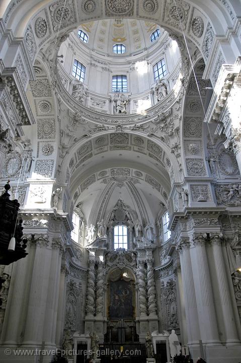 inside St Kajetan Church (Theatinerkirche)