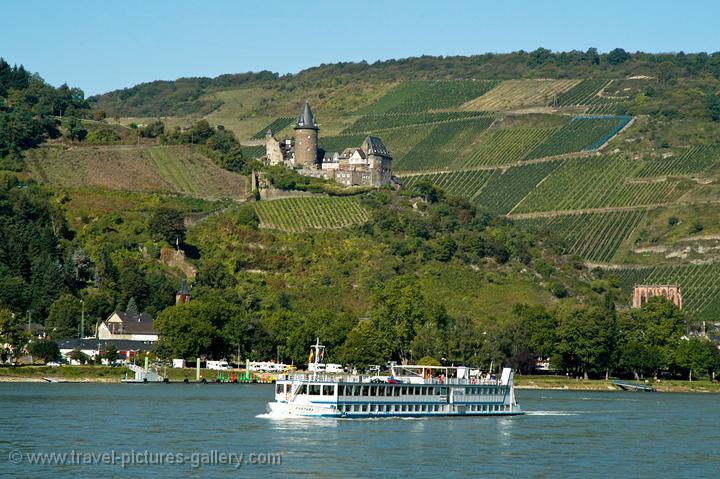 castles, Rhine River cruise ship