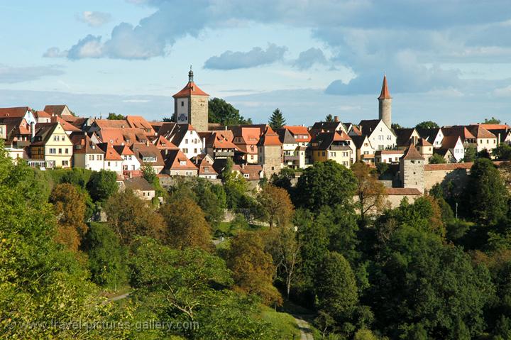 panoramic view of the town from the Burggarten