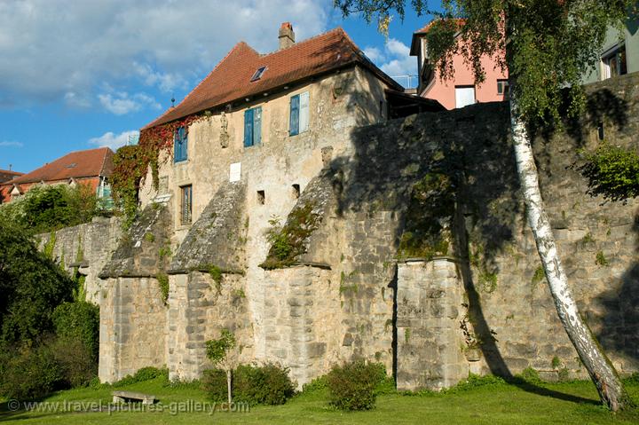 the towns fortifications