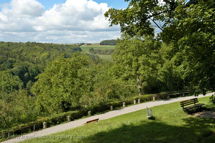 the landscape outside the town walls