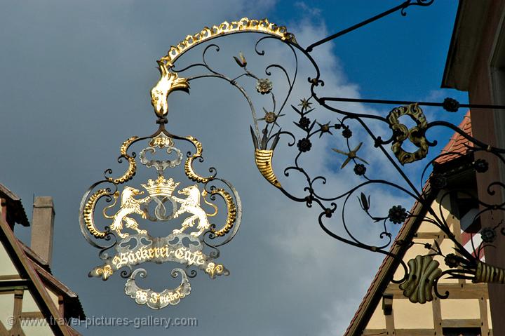 wrought iron sign