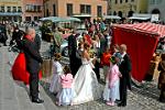 a wedding at the Marktplatz