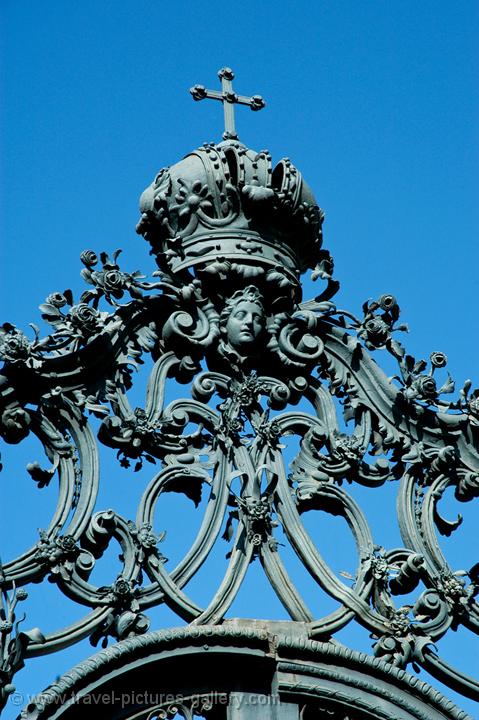 wrought iron gate at the Residence