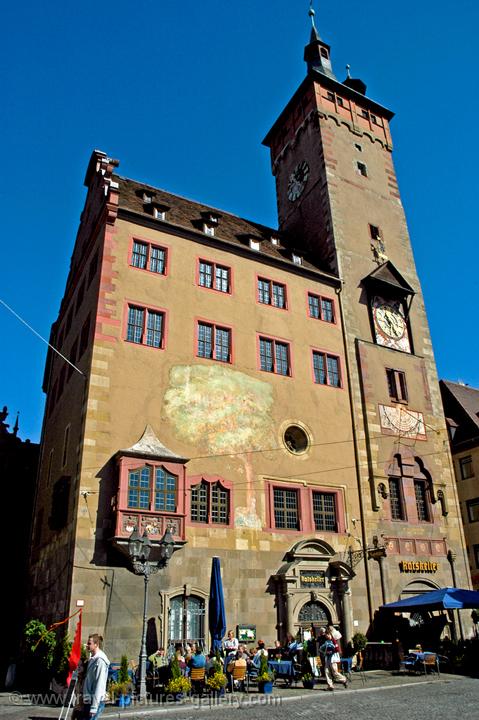 the Grafeneckart and Rathaus , the Town Hall