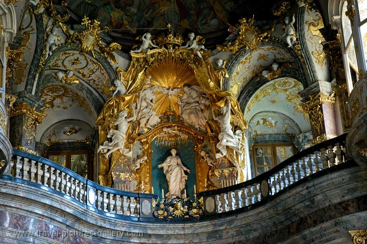 inside the Residence Church (Residenz Hofkirche)